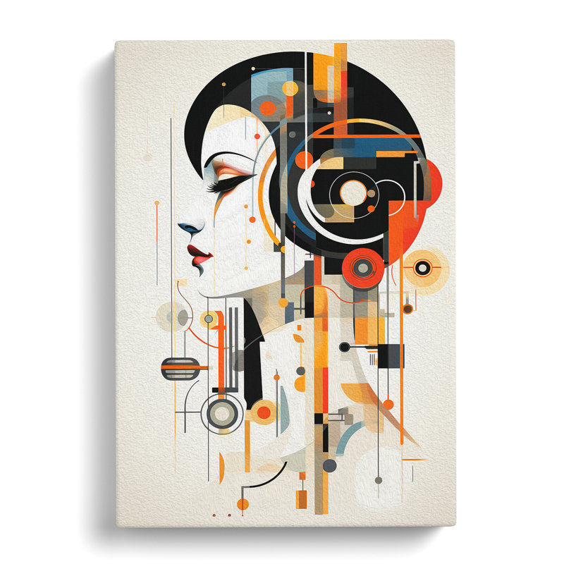 Bauhaus Nouveau No.2 - Single Picture Frame Print, 60cm H x 40cm W x 3cm D