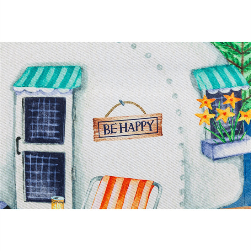 Drapeau de jardin joyeuse camper