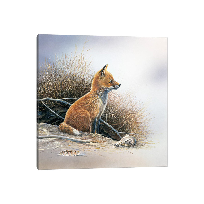 Little Fox 1 Piece Wrapped Canvas Painting, 45.72cm H x 45.72cm W x 1.91cm D