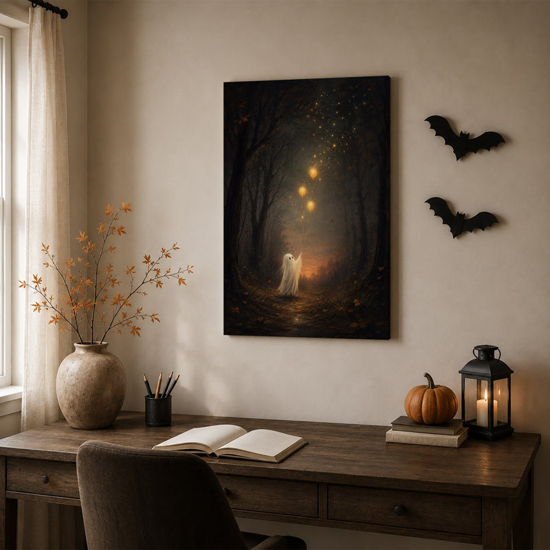 Art mural sur toile Halloween, H 36 po x l 24 po