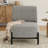 Modern Accent Chair With Solid Wood Base-2018834837