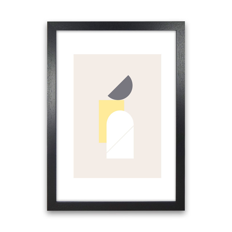 Mila Abstract N11 by Pixy Paper - Print, Black Framed, 29.7cm H x 21cm W x 3cm D