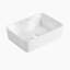 Ceramic Rectangular Above Counter White Bathroom Sink Art Basin