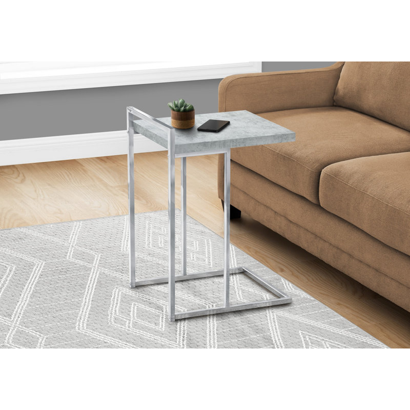 Table de bout, table d'appoint, table d'appoint avec structure en métal