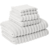 Ensemble de 6 serviettes en coton de qualité égyptienne Cora