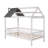 Designer-Inspired Twin Size Wood House Bed With Fence-559227052