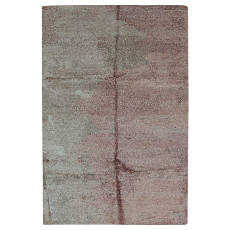 Hand Knotted Silk Area Rug in Multi