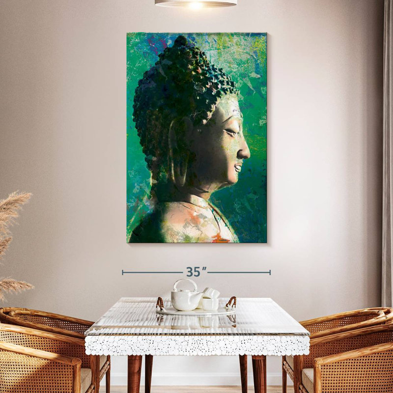 Adella Buddha Head Profile II, 51" H x 34" W
