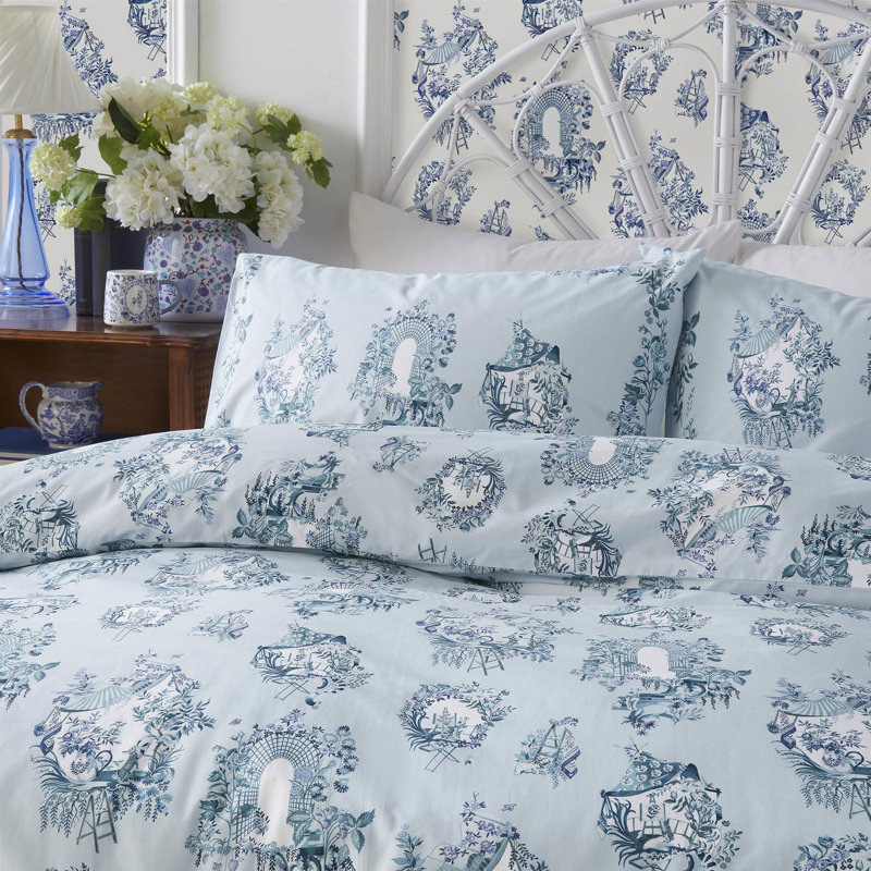 32 Years Toile Blue/White, Super King