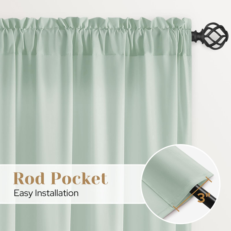 Rideaux transparents non-transparents Sage