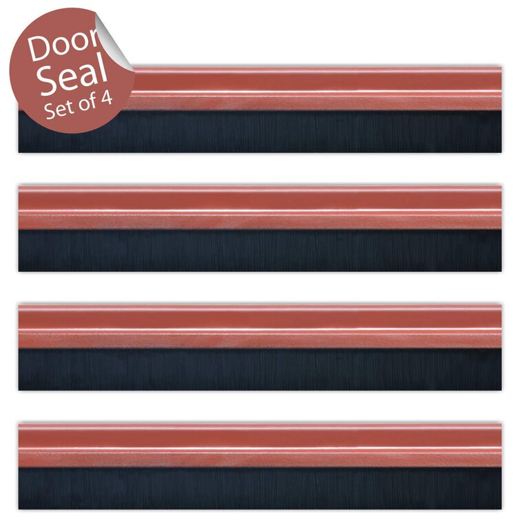 Deco Window Door Seal Draft Stopper Weather Stripping Sound Blocker with  Aluminium Plate & Nylon Brush Door Sweep & Reviews - Wayfair Canada