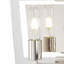 Éclairage pour meuble-lavabo 2 lumières crystal Pownall