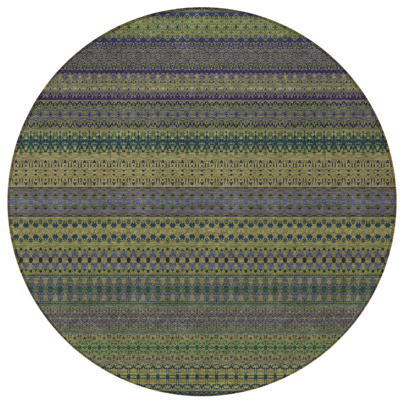 Tapis extérieur rond 8 po