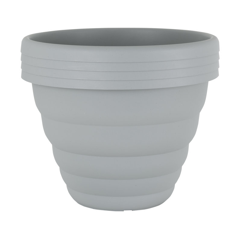 Wham Beehive Round Pot Cement, Grey, 37 cm H x 48 cm W x 48 cm D