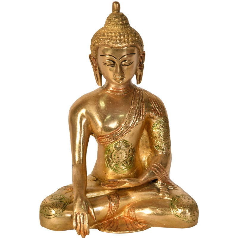 Bouddha tibétain bouddha dans un geste de la terre