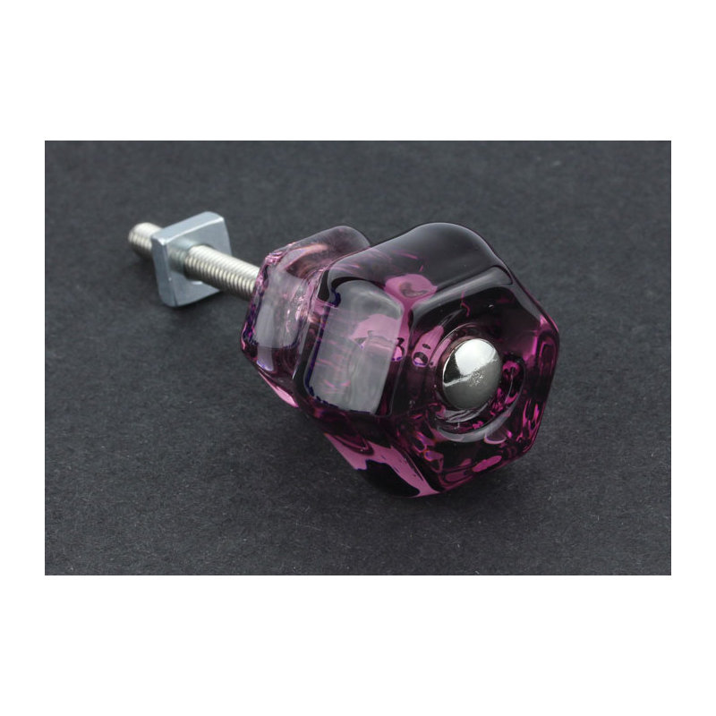 (5 Pack) 1-1/2 inch Antique Knob, Amethyst
