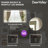 Deervalley 55"X 30"  LED Bathroom Mirror With Lights, 1.5X Anti-Fog, Front And Backlit Frameless LED Mirror