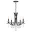 Vesca 5 Light 23in x 20in Chandelier in Ferro Black with Clear Heritage Handcut Crystals-273674632-273674638