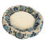Lit rond rond en coton et sherpa avec housse amovible-1934450191
