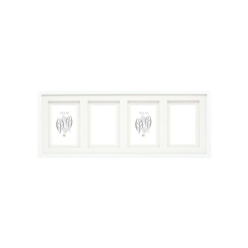 Rohin Wood Collage Picture Frame, White