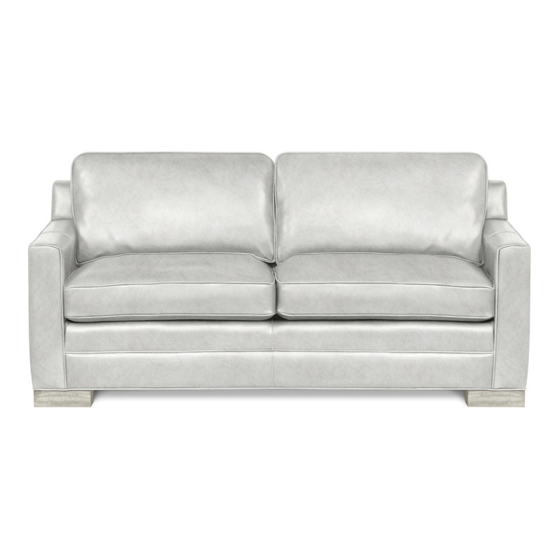 Canapé American Bungalow 81 "Summerton, Wrenn, Cuir véritable Regent Mink