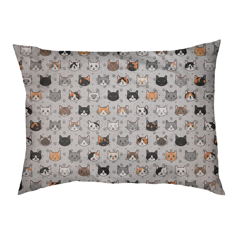 Campion Fleece Pet Bed, 52" L x 42" W, Gray
