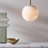 Lucent 6" Alabaster Mini Pendant Light Black Modern Ceiling Pendant-993204228-993204231