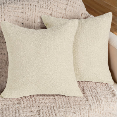 Housses de coussin décoratives douces texturées
