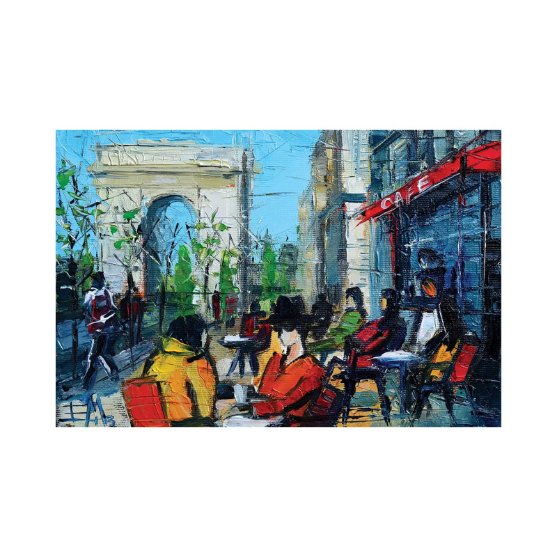Urban Story - Champs-Élysées by Mona Edulesco - Wrapped Canvas Gallery-Wrapped Canvas Giclée, 30.48cm H x 45.72cm W
