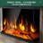 3-Sided Glass Fireplace TV Stand-1322739938