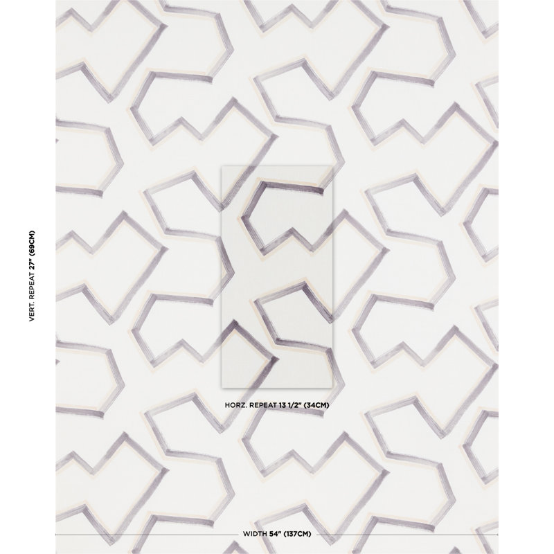 Enzo Print Fabric, Graphite