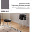 43.3cm H Metal Side Chair in Black