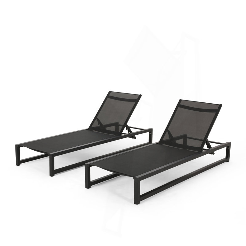 Méridienne VENISE CHAISE, 2, Noir