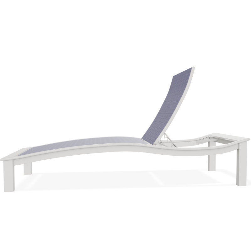 Bazza Outdoor Chaise Lounge, Breeze, Snow