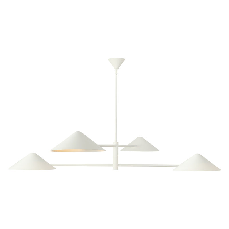 Lustre Ashford 58 po blanc antique, Blanc antique