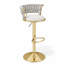Tabouret tournant en velours-2004016696
