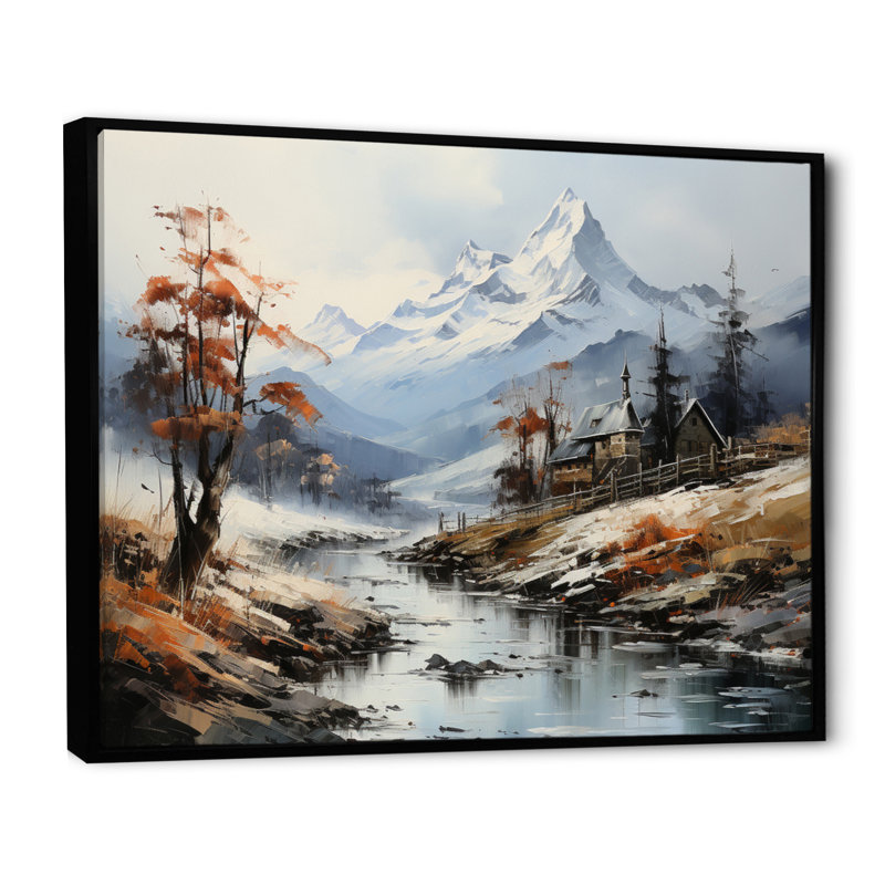 Blaikley Allemagne allemand Timberline III - impression, 12" H x 20" W, Cadre flottant noir