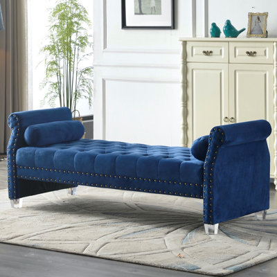 Fleeton Velvet Upholstered Bench