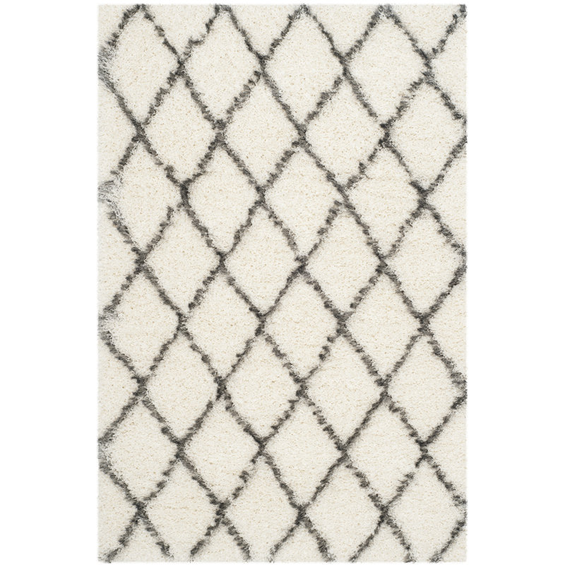 Sg-Msg-Moroccan Shag Performance Geometric Rug, Rectangle 3'3" x 5'3"