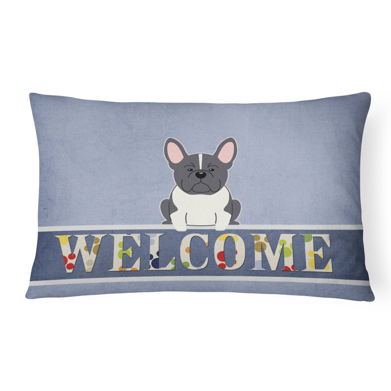 Coussin lombaire French Bulldog, Noir / blanc