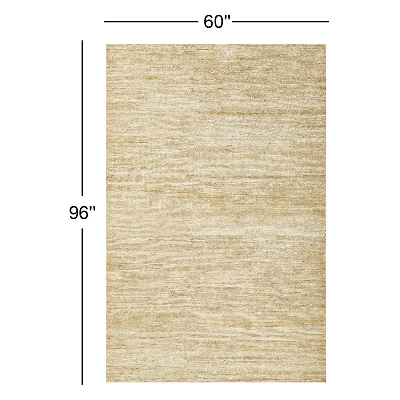 Caterina Abstract Area Rug in Beige, Rectangle 5' x 8'