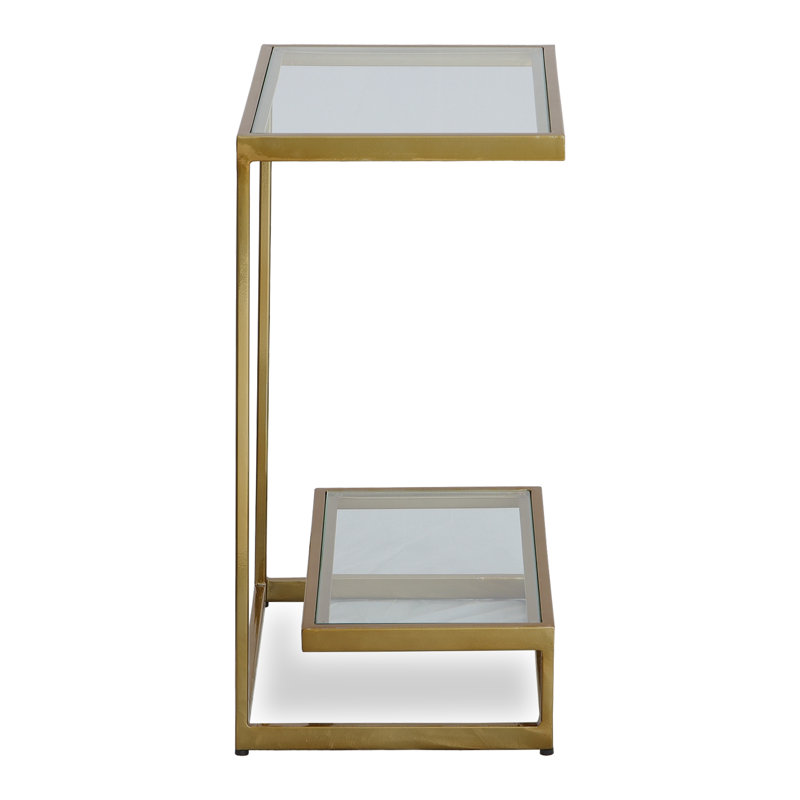 Duponta Glass Top End Table