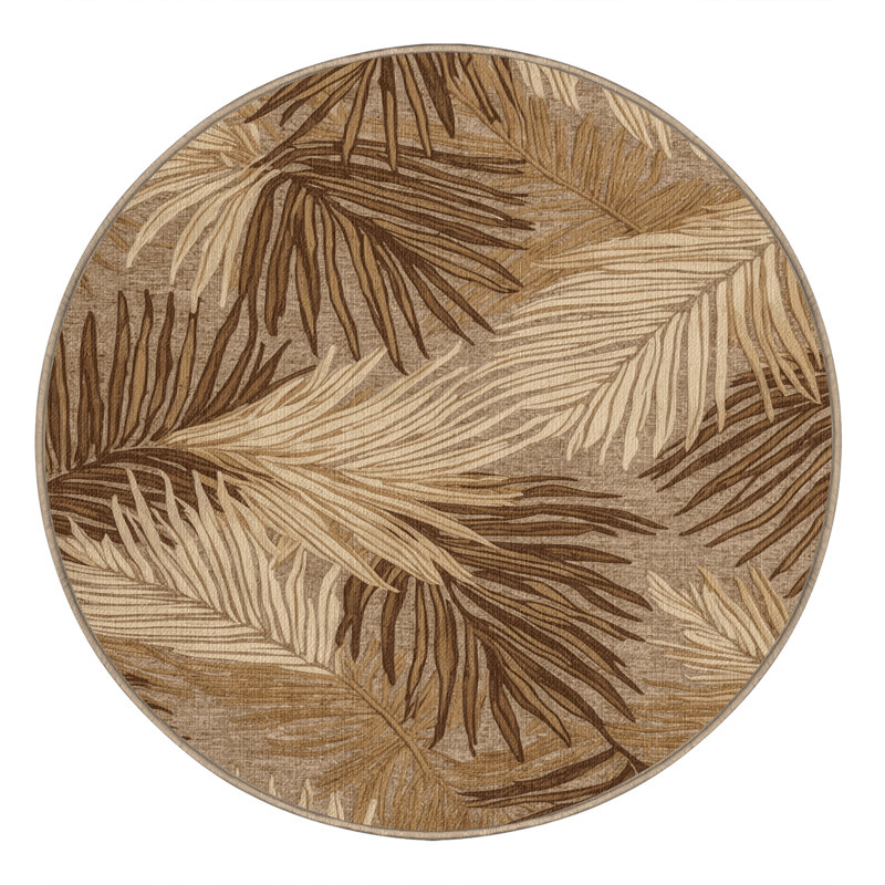  Tapis lavable Hawaiian Coconut Palm, Rond 4 pi