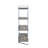 Chrome Silver Finish Bookshelf