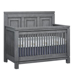 Oxford Baby Langston 4-in-1 Convertible Crib, Graphite Gray