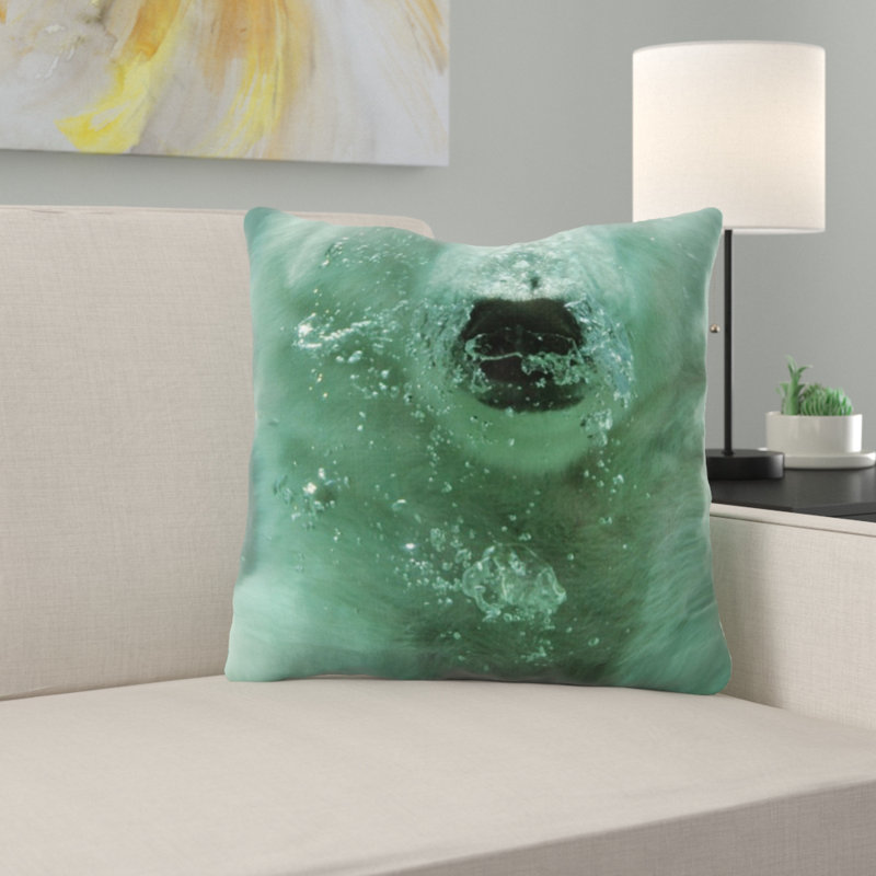 Coussin décoratif à ours polaire