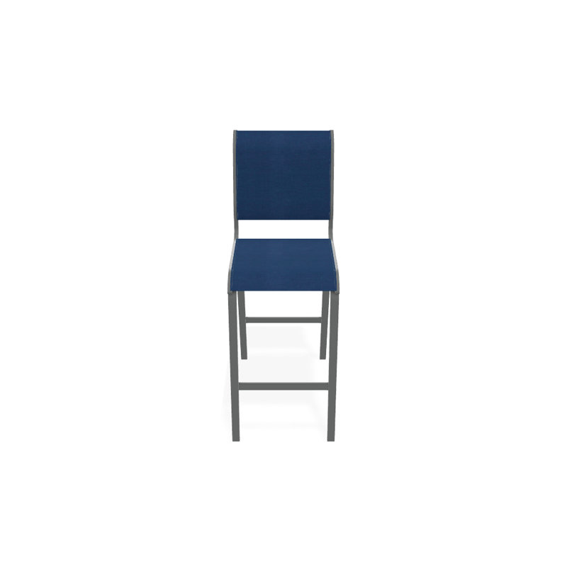 Tabouret de bar 29,5 po Holna, Cobalt 35D Sunbrella®, Graphite texturé