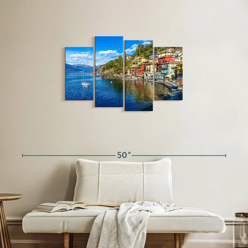 Nicci Varenna Lakeside Town, 22" H x 36" W