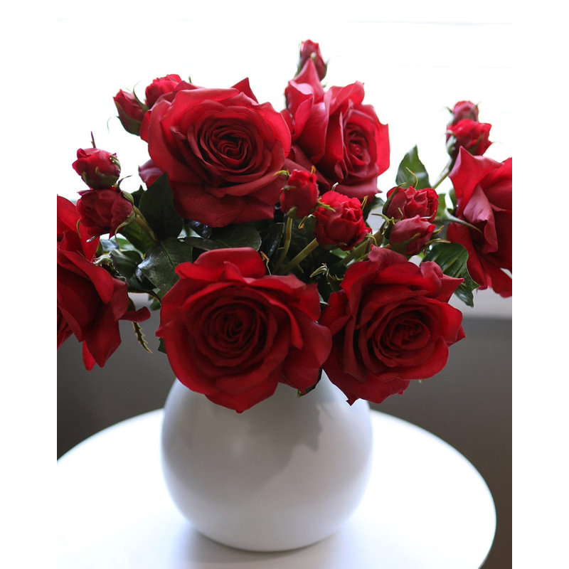 Real Touch Prestige Soft Yellow Rose 22", Pink