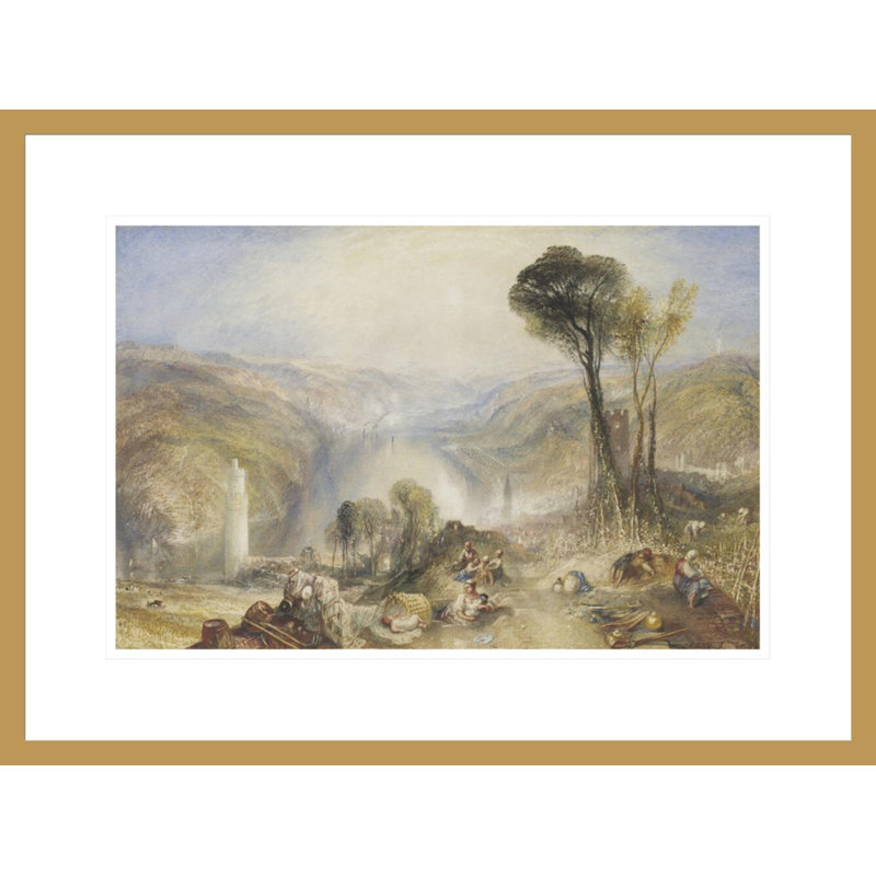 «Oberwesel» par Joseph Mallord William Turner, impression giclée sur cadre, H 16,29 po x l 21,75 po